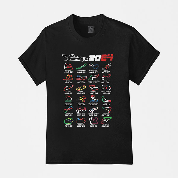 Camiseta Algodão Premium Carros F1 Circuit Racings