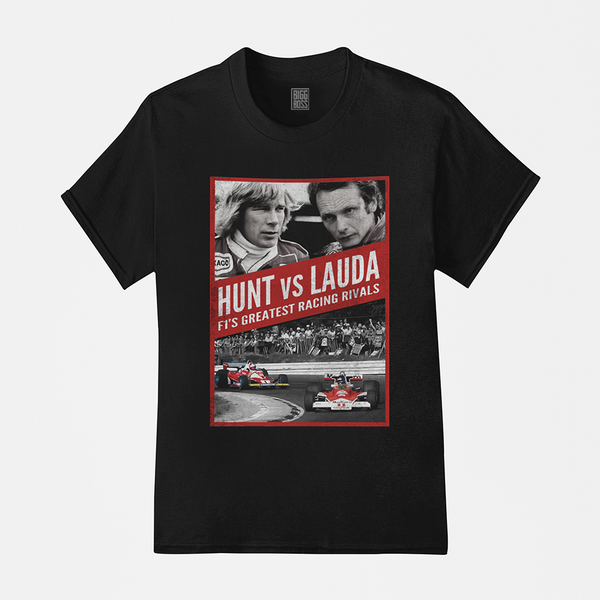 Camiseta Algodão Premium Carros F1 Hunt Vs Lauda Epic Racing