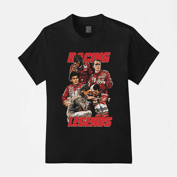 Camiseta Algodão Premium Carros F1 Racing Legends