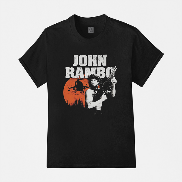 Camiseta Algodão Premium Filmes John Rambo