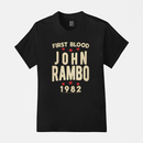 Camiseta Algodão Premium Filmes Rambo First Blood 1982