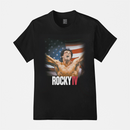 Camiseta Algodão Premium Filmes Balboa Rocky 4 Flags