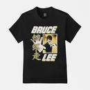 Camiseta Algodão Premium Artes Marciais Bruce Lee Yellow Dragon