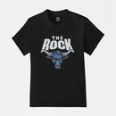 Camiseta Algodão Premium WWE The Rock Epic Blue